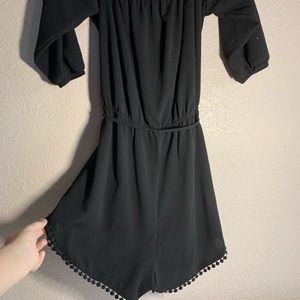 Black summer Romper